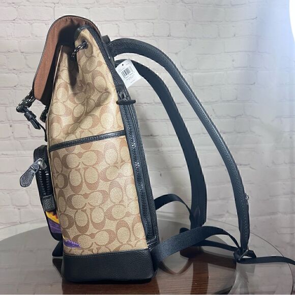 COACH X MICHEL JEAN BASQUIAT “Pez Dispenser” track backpack limited edition nwt - Picture 8 of 15